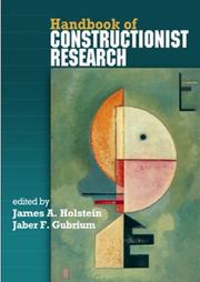 Cover of: Handbook of Constructionist Research by 