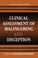 Cover of: Clinical Assessment of Malingering and Deception