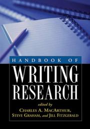 Cover of: Handbook of Writing Research