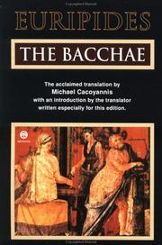 Cover of: The  Bacchae by Euripides