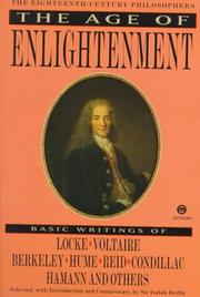 Cover of: The Age of Enlightenment by Isaiah Berlin