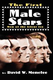 Cover of: The First Male Stars HB by David W. Menefee