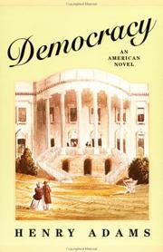 Cover of: Democracy by Henry Adams