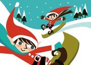 Cover of: Snowboarding Elves Boxed Holiday Cards