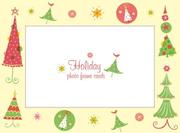 Cover of: (3520) Fancy Trees Boxed Holiday Photo Frame Card