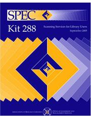 Cover of: SPEC Kit 288: Scanning Services for Library Users