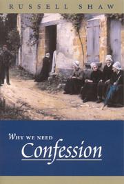 Cover of: Why We Need Confession