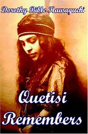 Cover of: QUETISI REMEMBERS: The Story of a Cherokee Orphan Girl