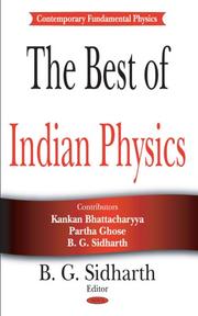 Cover of: The Best of Indian Physics (Contemporary Fundamental Physics) by B. G. Sidharth