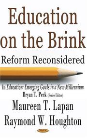 Cover of: Education On The Brink: In Education, Emerging Goals In A New Millennium