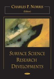 Cover of: Surface Science Research Developments