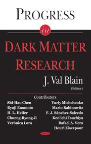 Cover of: Progress In Dark Matter Research by J. Val Blain