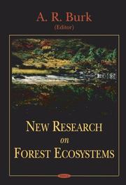 Cover of: New Research On Forest Ecosystems