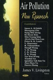 Cover of: Air Pollution: New Research