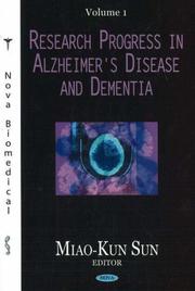 Cover of: Research Progress in Alzheimer's Disease And Dementia
