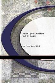 Beacon Lights of History by John Lord