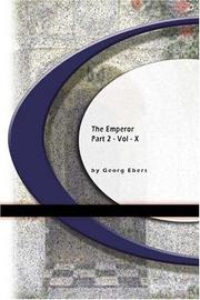 Cover of: The Emperor by Georg Ebers