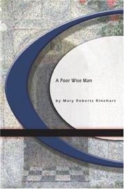 Cover of: A Poor Wise man by Mary Roberts Rinehart