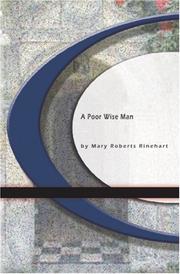 Cover of: A Poor Wise man by Mary Roberts Rinehart, Mary Roberts Rinehart