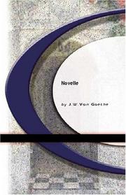 Cover of: Novelle | Johann Wolfgang von Goethe