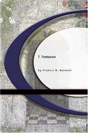 Cover of: T. Tembarom by Frances Hodgson Burnett