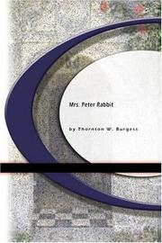 Cover of: Mrs.Peter Rabbit by Thornton W. Burgess