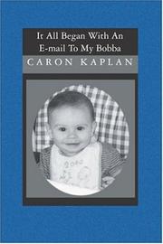 It All Began with an E-Mail to My Bobba