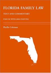 Florida Family Law by Phyllis Coleman