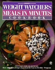 Cover of: Weight Watchers Meals in Minutes Cookbook by Weight Watchers International