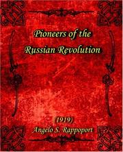 Cover of: Pioneers of the Russian Revolution (1919)