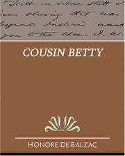 Cover of: Cousin Betty by Honoré de Balzac, Honoré de Balzac