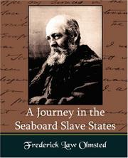 Cover of: A journey in the seaboard slave states