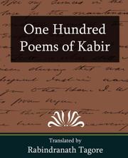 Cover of: One Hundred Poems of Kabir by Rabindranath Tagore