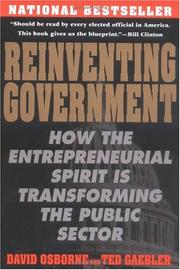 Reinventing government by David Osborne