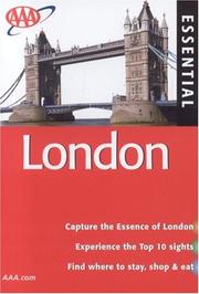 Cover of: AAA Essential London, 8th Edition (Essential London)