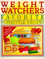 Cover of: Weight Watchers Favorite Homestyle Recipes by Weight Watchers International
