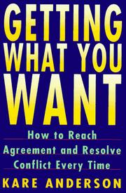 Cover of: Getting What You Want by Kare Anderson
