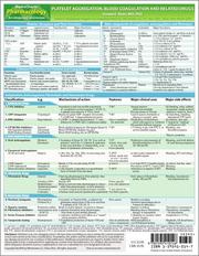 Cover of: MemoCharts Pharmacology: Platelet Aggregation, Blood Coagulation and Related Drugs (Review chart)