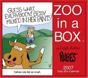 Cover of: RUBES Zoo in a Box Calendar