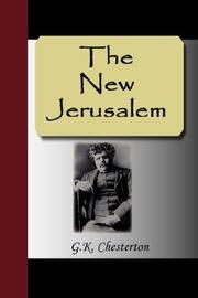 Cover of: The New Jerusalem | G. K. Chesterton