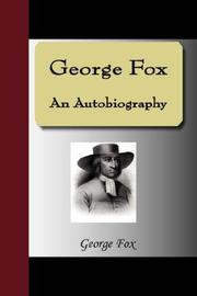 Cover of: George Fox - An Autobiography