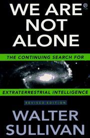 Cover of: We are not alone by Walter Sullivan