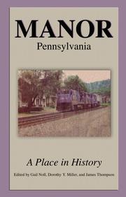 Cover of: Manor Pennsylvania: A Place in History