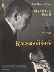 Cover of: Music Minus One Piano: Rachmaninov Six Scenes (Book & CD Set)