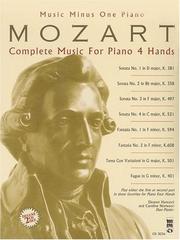 Cover of: Music Minus One Piano/4 Hands: MOZART Complete Music for Piano 4 Hands (sheet music and 2CD accompaniment set)