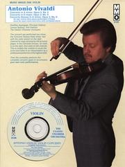 Cover of: Music Minus One Violin: Vivaldi L'Estro Armonico by Antonio Vivaldi