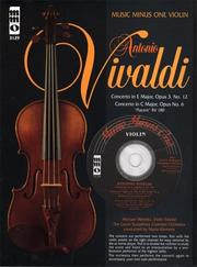 Cover of: Music Minus One Violin by Antonio Vivaldi