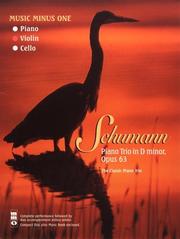 Cover of: Music Minus One Violin: Schumann Piano Trio in D minor, op. 63 (Book & CD)