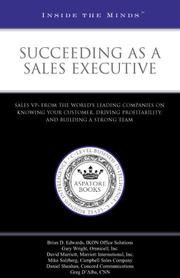 Cover of Succeeding as a Sales Executive