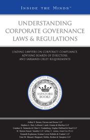 Cover of Understanding Corporate Governance Laws & Regulations